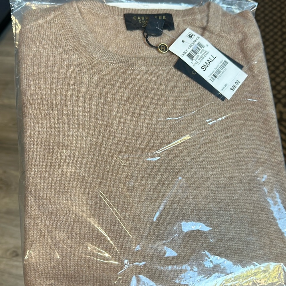 Charter club, Cashmere Camel colored crewneck